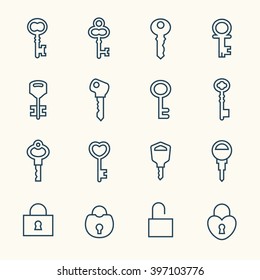 Key line icons
