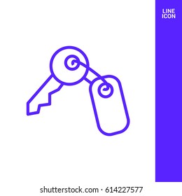 key line vector icon