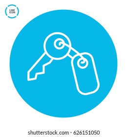 key line vector icon
