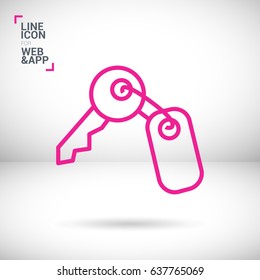 key line vector icon