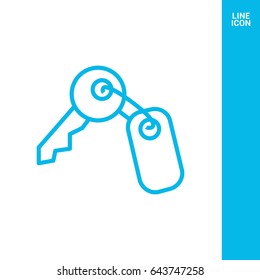 key line vector icon