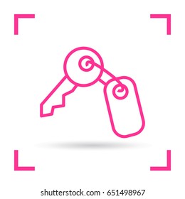 key line vector icon