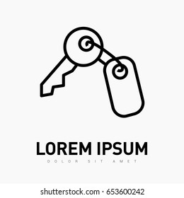 key line vector icon