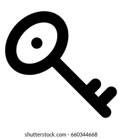 Key Line Vector Icon