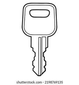 key line vector illustration,isolated on white background,top view