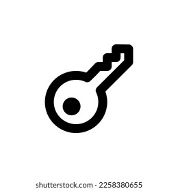 Key line web or mobile interface vector icon