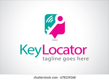 Key Locate Logo Template Design