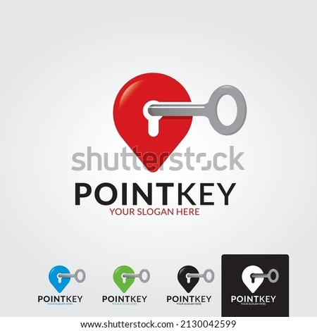 Key Locator Logo Template Design Vector