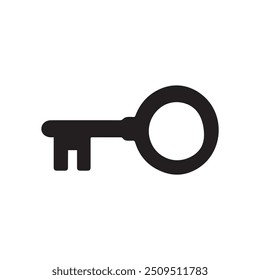 Key lock black icon security protection background design.