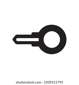 Key lock black icon security protection background design.