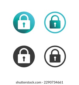logotipo de candado de icono de llave y bloqueo y diseño de vector de símbolo Gráfico