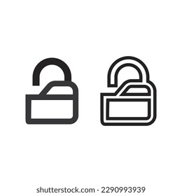 key and lock icon padlock logo and symbol vector design Graphic