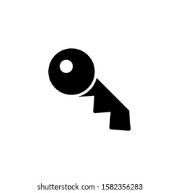 key, lock icon vector illustration  logo template 