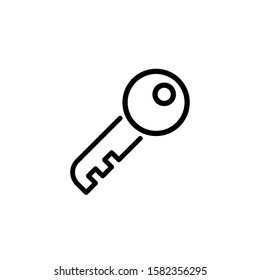 key, lock icon vector illustration  logo template 