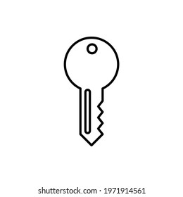 Key lock icon vector illustration