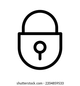 Key Lock Icon Vector Symbol Design Illustration