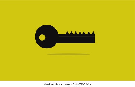 key lock ilustration vektor art