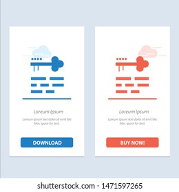 Key, Lock, Layout, Login  Blue and Red Download and Buy Now web Widget Card Template