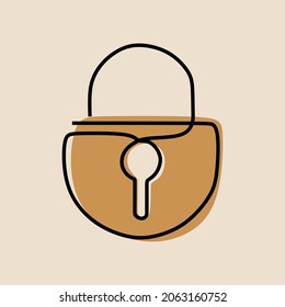 bloqueo de teclas en línea continua