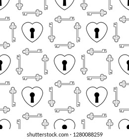 Key and Lock pattern background