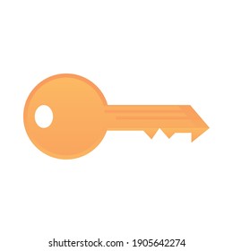 key lock security access icon white background vector illustration