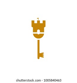 Key Logo With Castle Symbol