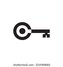 Key Logo Design Template Secure Symbol