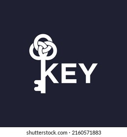 key logo design template vector