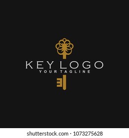 Key Logo Design Vector