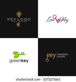 Key Logo Design Vector