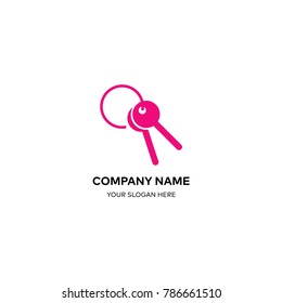 Key logo design vector sign template