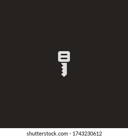 Key logo icon template design in Vector illustration