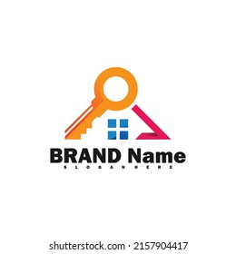 Key logo icon vector illustration design template. Creative design simple