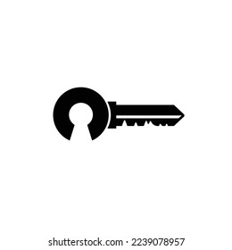 símbolo de diseño de bloqueo de logotipo de clave seguridad inmobiliario