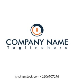 key logo template design is simple and elegant
