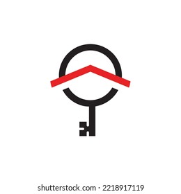 Key Logo Template, Real Estate And Security Symbol
