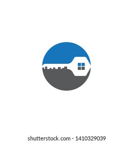 Key logo template vector icon illustration