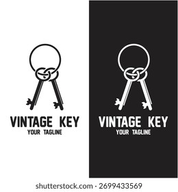 Diseño de Plantilla de ilustración de icono de Vector de logotipo clave