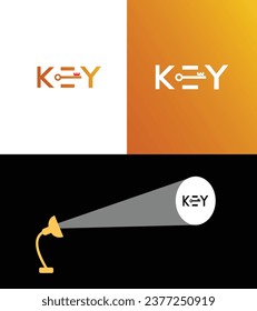 Key, key logo, key vector, k,e, y, abstract monogram