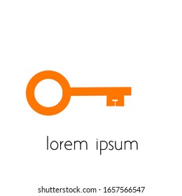 key logo, vector key with a simple concept.