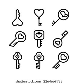 key love icon or logo isolated sign symbol vector illustration - high quality black style vector icons
