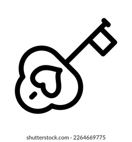 key love icon or logo isolated sign symbol vector illustration - high quality black style vector icons
