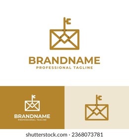 Logotipo de correo clave, adecuado para cualquier negocio relacionado con el correo clave.