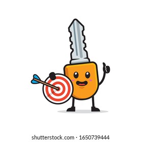 Key mascot character design vector