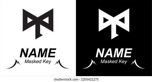 The key with the mask motive