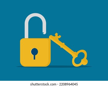 Key and Master icon. Unlock and key. safety concept vector illustration