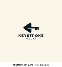 Key media play button logo design inspiration custom logo design