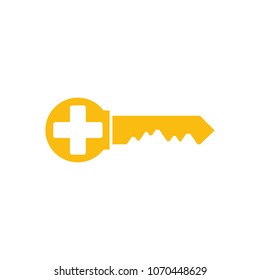 Key Medical Logo Icon Design
