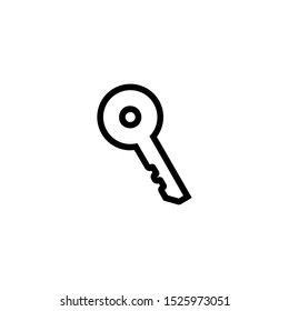 key - minimal line web icon. simple vector illustration. concept for infographic, website or app.