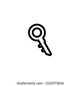 key - minimal line web icon. simple vector illustration. concept for infographic, website or app.